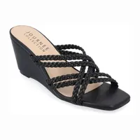 Journee Collection Womens Baylen Wedge Sandals
