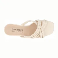 Journee Collection Womens Baylen Wedge Sandals