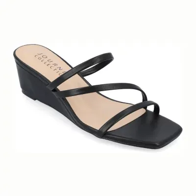 Journee Collection Womens Takarah Wedge Sandals