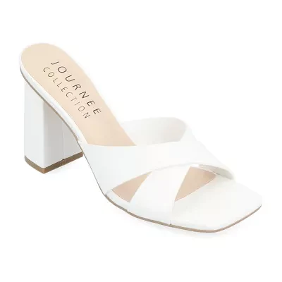 Journee Collection Womens Chazz Heeled Sandals