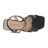 Journee Collection Womens Gibssen Heeled Sandals