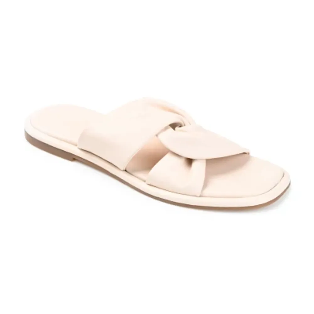 Journee Signature Womens Kanndice Flat Sandals