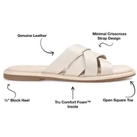 Journee Signature Womens Parkker Slide Sandals