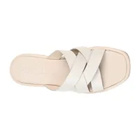 Journee Signature Womens Parkker Slide Sandals