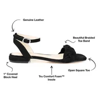 Journee Signature Womens Sellma Strap Sandals