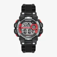 Armitron Mens Chronograph Black Strap Watch 40/8486rbk