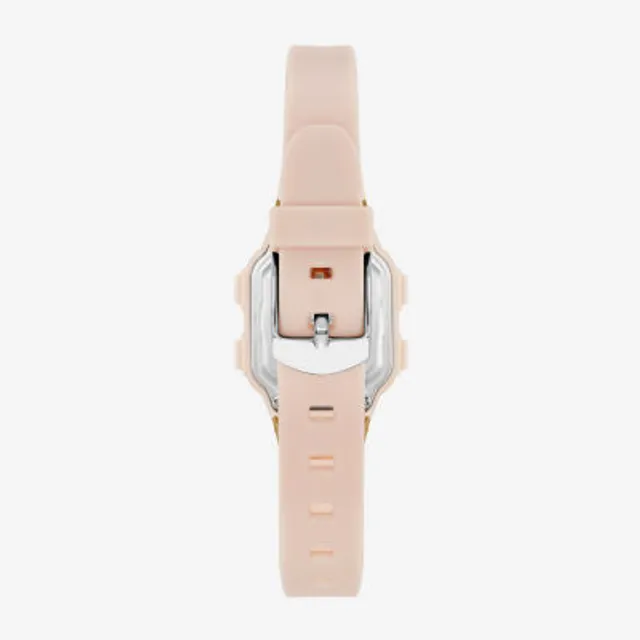 Adrienne Vittadini Women's Mock Chronograph and Blush Leather Strap Watch  36mm