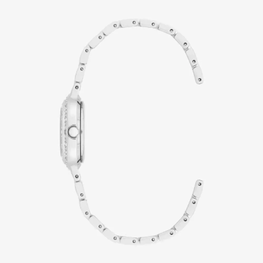 Armitron Womens Silver Tone 2-pc. Watch Boxed Set 75 5877mpsvst
