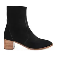 Journee Signature Womens Airly Stacked Heel Booties