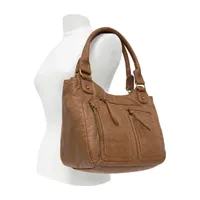 Bueno of California Double Handle Shoulder Bag