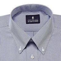 Stafford Mens Wrinkle Free Button Down Collar Oxford Dress Shirt