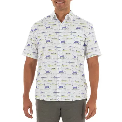 Guy Harvey Mens Short Sleeve Button-Down Shirt