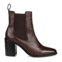 Journee Signature Womens Rowann Stacked Heel Booties