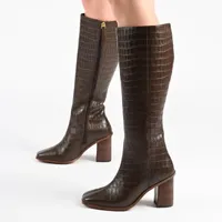 Journee Signature Womens Tamori Stacked Heel Dress Boots