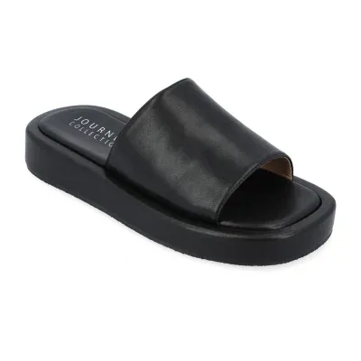 Journee Collection Womens Denrie Slide Sandals