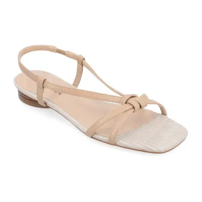 Journee Collection Womens Bridget Slingback Strap Flat Sandals