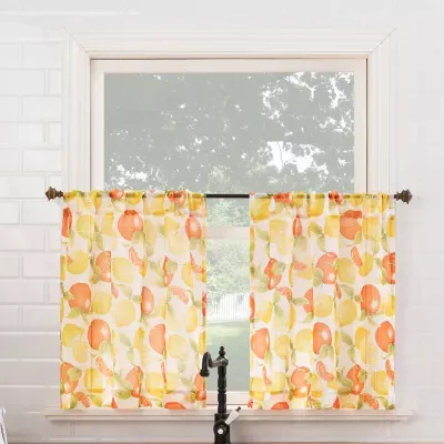 No 918 Clementine 2-pc. Rod Pocket Window Tier