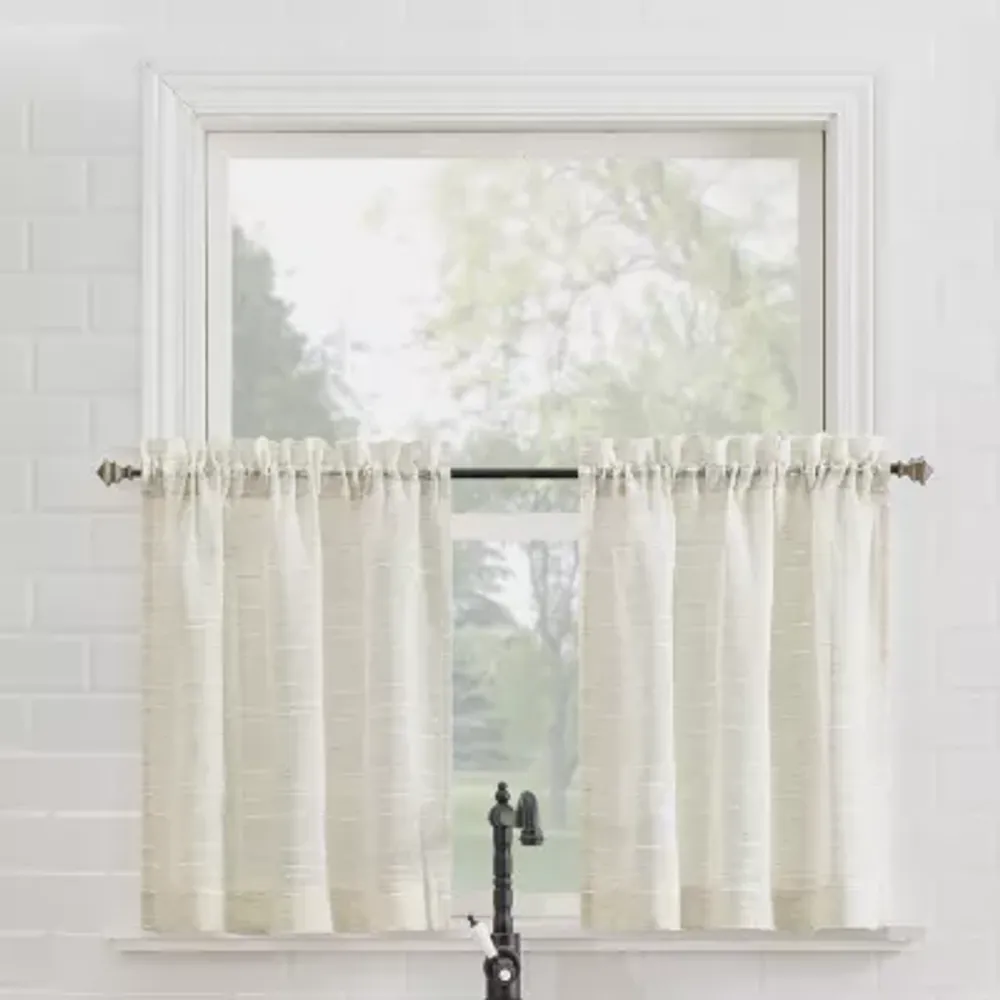 No 918 Teagan 2-pc. Rod Pocket Window Tiers