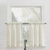 No 918 Teagan 2-pc. Rod Pocket Window Tiers