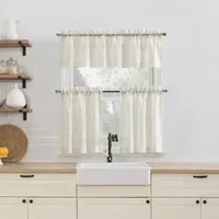 No 918 Teagan 2-pc. Rod Pocket Window Tiers