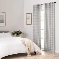 Mercantile Tavia Sheer Rod Pocket Back Tab Single Curtain Panel