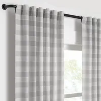 Mercantile Tavia Sheer Rod Pocket Back Tab Single Curtain Panel