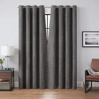 Eclipse Branson Magnitech 100% Blackout Grommet Top Single Curtain Panel