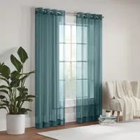 Eclipse Livia Grommet Top Sheer Single Curtain Panel