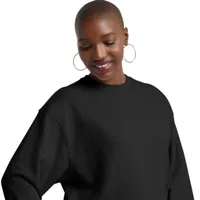 Hanes Womens Crew Neck Long Sleeve Sweatshirt