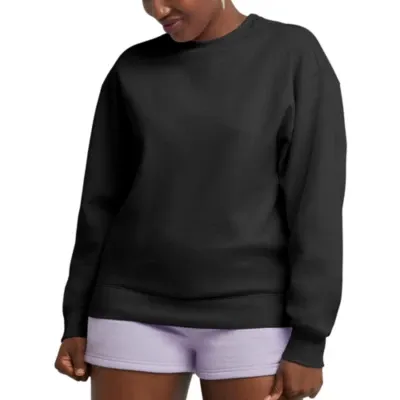 Hanes Womens Crew Neck Long Sleeve Sweatshirt