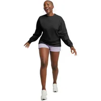 Hanes Womens Crew Neck Long Sleeve Sweatshirt