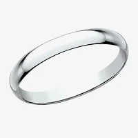 2MM 10K White Gold Wedding Band