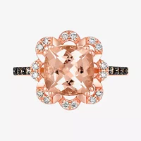 Le Vian® Grand Sample Sale™ Ring featuring / CT. Peach Morganite™ 1/ CT. Chocolate Diamonds® / CT. Nude Diamonds™ set in 14K Strawberry Gold