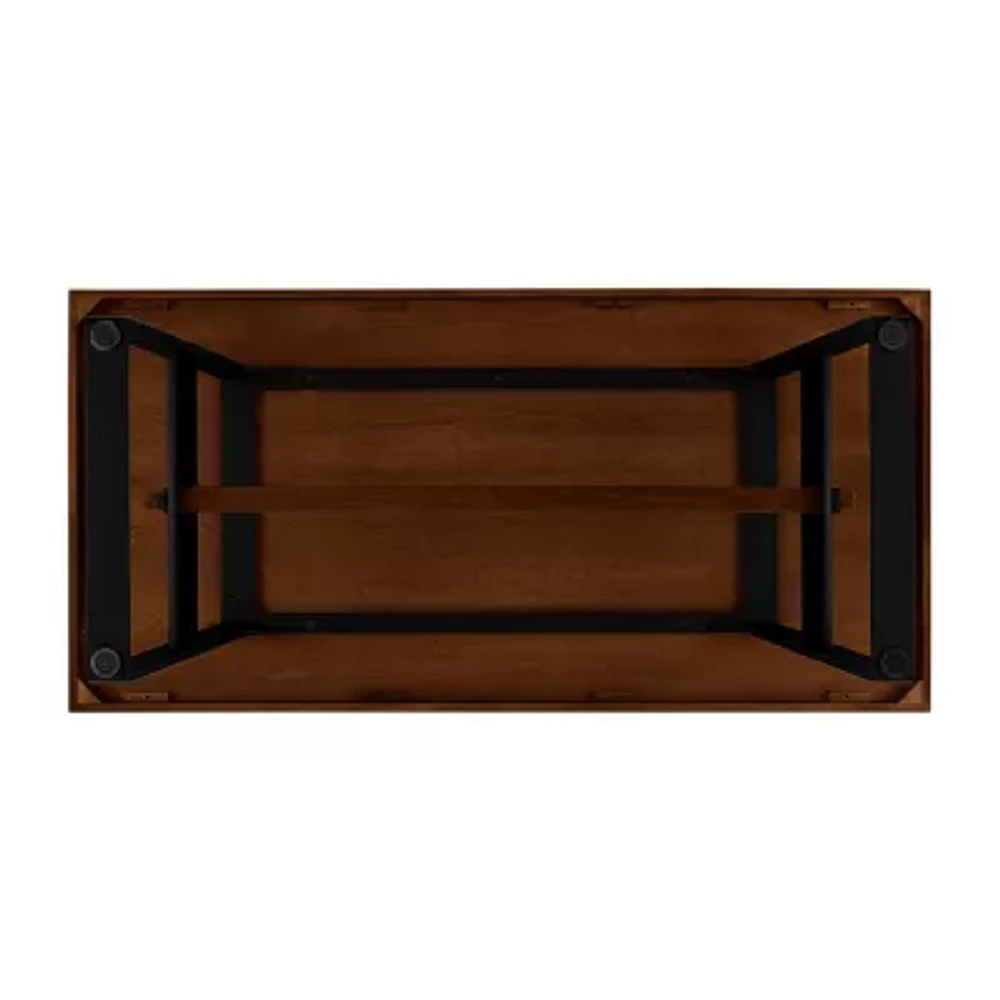 Rectangular Wood-Top Dining Table