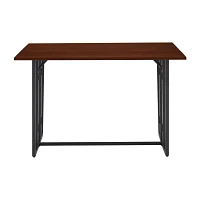 Rectangular Wood-Top Dining Table