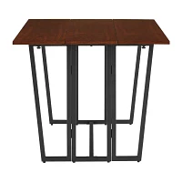 Rectangular Wood-Top Dining Table