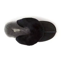 Dearfoams Fireside Sydney Genuine Shearling Womens Moccasin Slippers