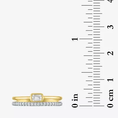 Diamond Addiction (G-H / Si2-I1) Womens 1/ CT. T.W. Lab Grown White 10K Gold Cocktail Ring