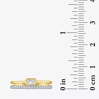 Diamond Addiction (G-H / Si2-I1) Womens 1/ CT. T.W. Lab Grown White 10K Gold Cocktail Ring