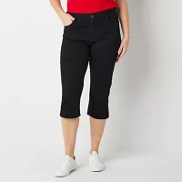 Liz Claiborne Sara Flexi Mid Rise Plus Capri Pants