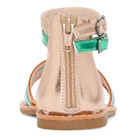 Thereabouts Little & Big  Girls Addison Ankle Strap Gladiator Sandals