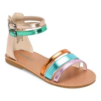 Thereabouts Little & Big  Girls Addison Ankle Strap Gladiator Sandals