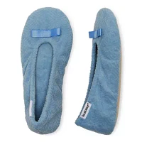Isotoner Microterry Womens Ballerina Slippers