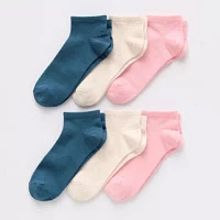 Mixit Cotton Modal 6 Pair Low Cut Socks Womens