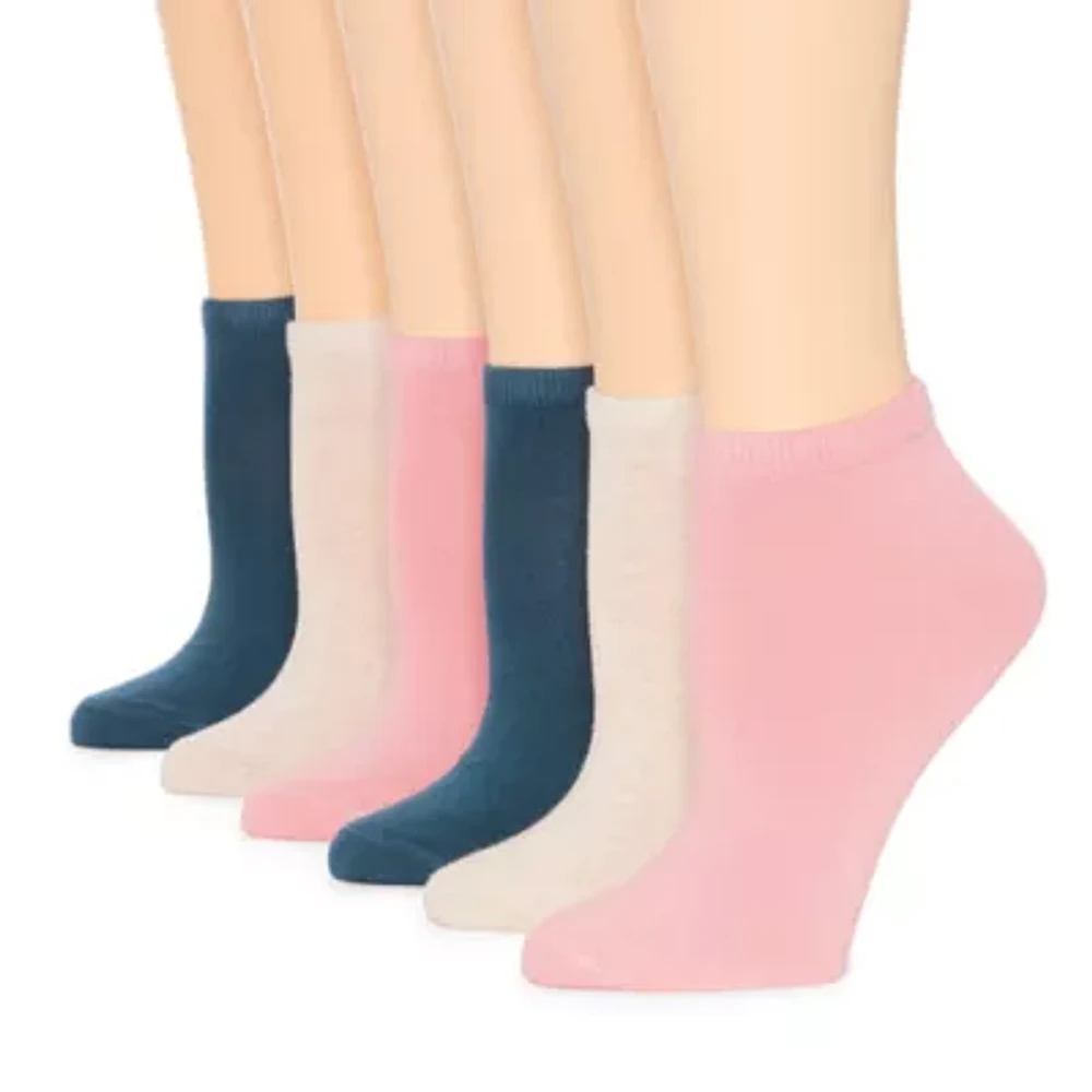 Mixit Cotton Modal 6 Pair Low Cut Socks Womens