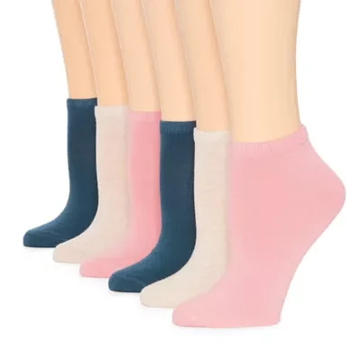 Mixit Cotton Modal 6 Pair Low Cut Socks Womens