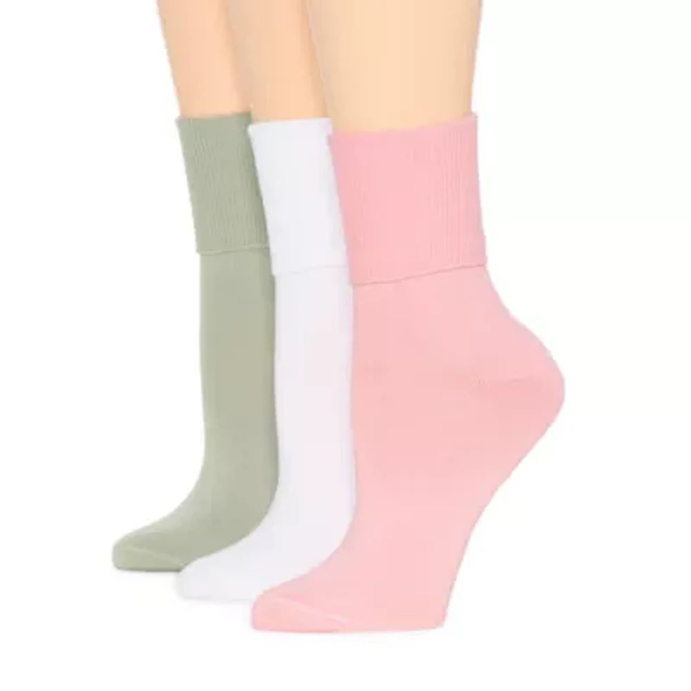 Mixit Everyday Essential 3 Pair Turncuff Socks Womens
