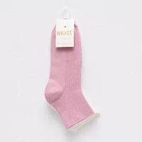 Mixit Rib 3 Pair Quarter Ankle Socks Womens