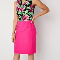 Black Label by Evan-Picone Womens Suit Skirt