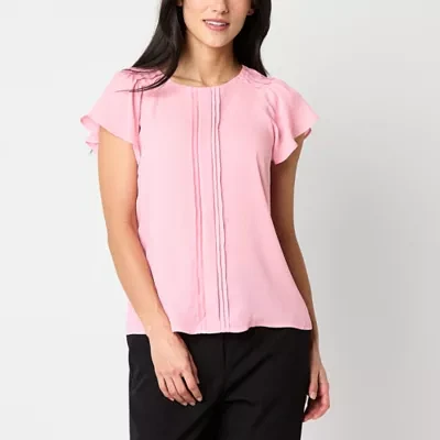 Worthington Petite Womens Perfect Blouse